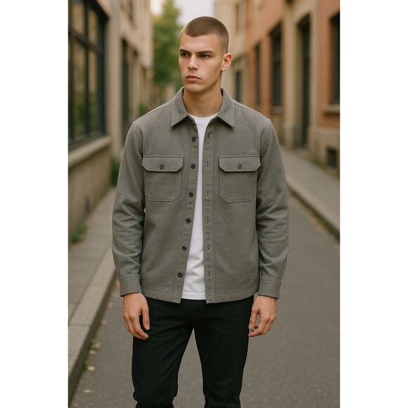 Abercrombie & Fitch Men’s Shaket Grey Small Streetwear - Picture 1 of 7